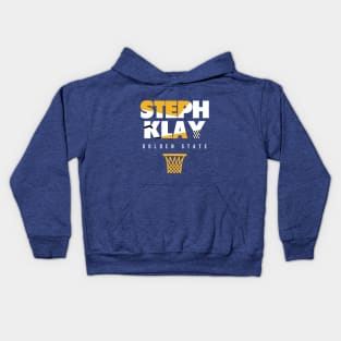 Retro Style Golden State Duo Kids Hoodie